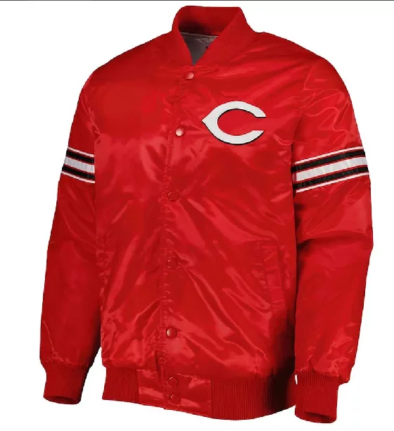 Cincinnati Reds Pick & Roll Red Satin Jacket