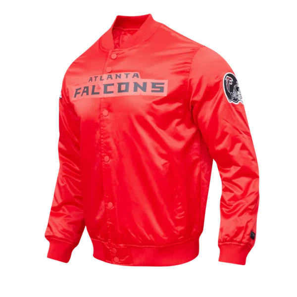 Atlanta Falcons Team Big Logo Satin Jacket