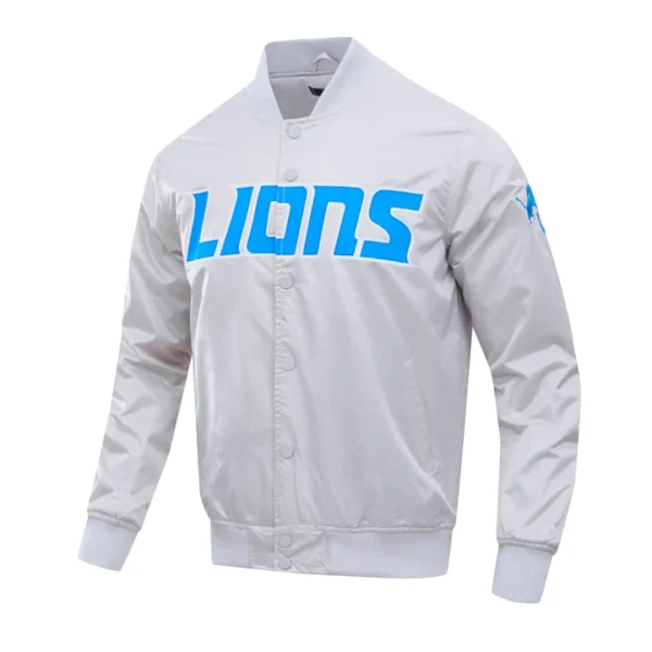 Detroit Lions Big Logo Satin Jacket 2023