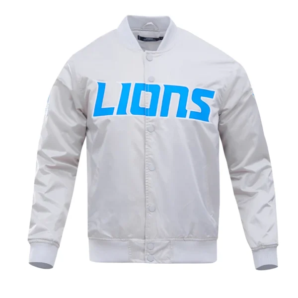 Detroit Lions Big Logo Satin Jacket