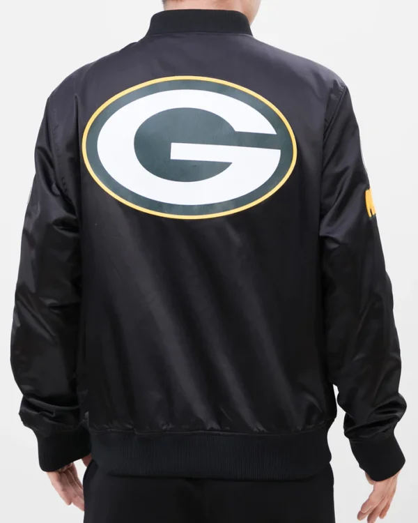 Green Bay Packers Team Big Logo Satin Jacket 2023