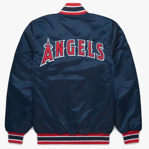 Los Angeles Angels Navy Satin Jacket 2023