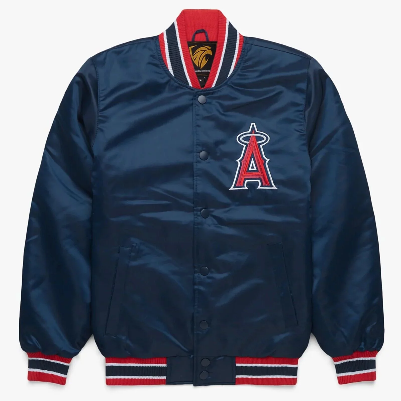 Los Angeles Angels Navy Satin Jacket