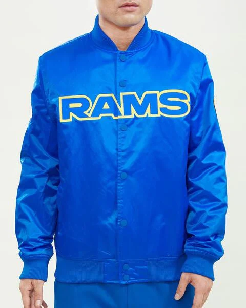 Los Angeles Rams Wordmark Satin Jacket
