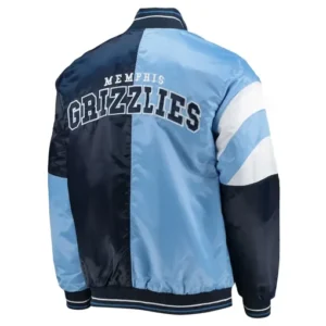 Memphis Grizzlies 75th Anniversary Leader Color Block Satin Jacket 2023