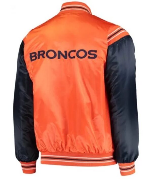 Men Starter Broncos Satin Varsity Jacket 2023