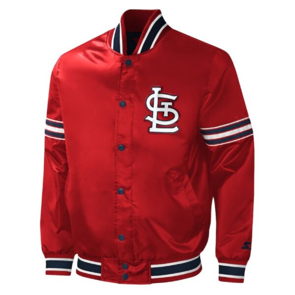 Mens St. Louis Cardinals Satin Varsity Jacket