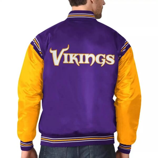 Minnesota Vikings Satin Varsity Jacket 2023