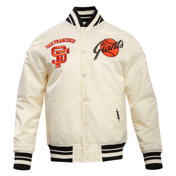 San Francisco Giants Retro Classic Rib Satin Jacket