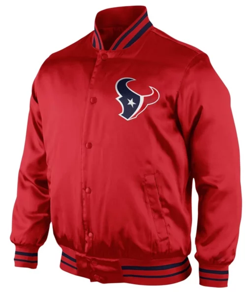 Texans Start Again Red Satin Jacket