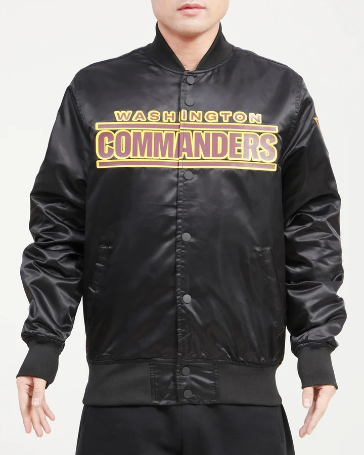 Washington Commander Satin Varsity Jacket