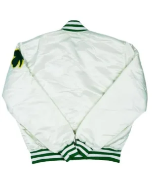 Celtics 90s White Bomber Jacket 2023