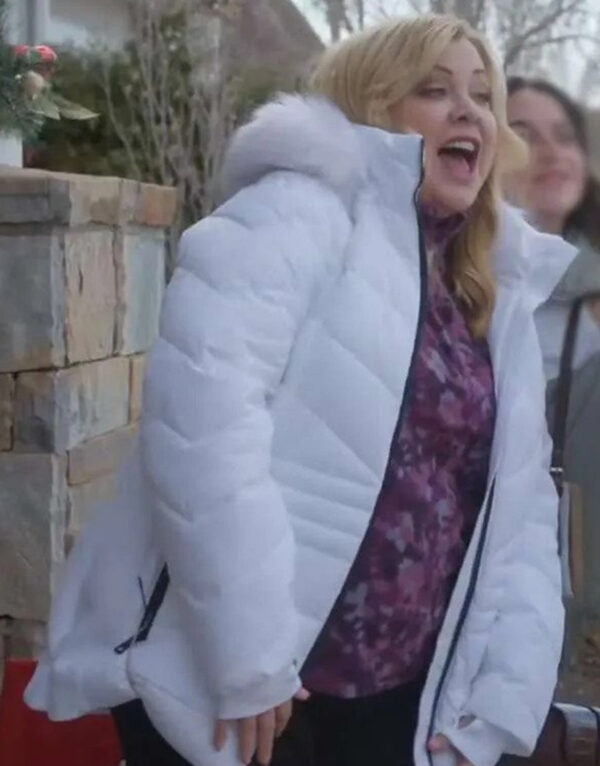 Haul Out The Holly Lit Up 2023 Jennifer Aspen White Jacket