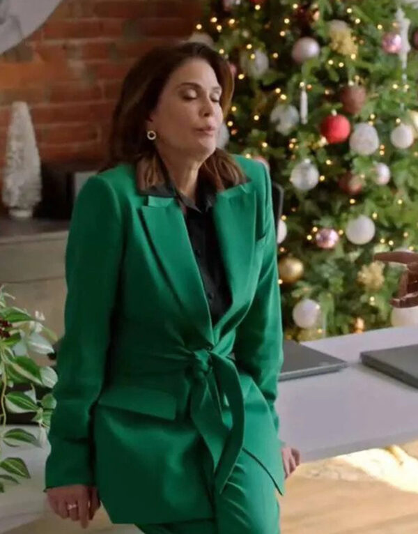 How To Fall In Love By Christmas 2023 Teri Hatcher Green Blazer