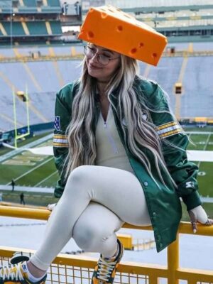 Liv Morgan Green Bay Packers Satin Green Jacket