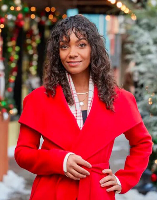 Magic In Mistletoe 2023 Lyndie Greenwood Red Coat