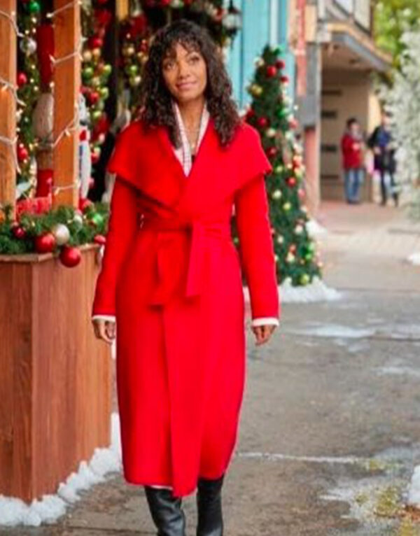 Magic In Mistletoe Lyndie Greenwood Red Coat 2023