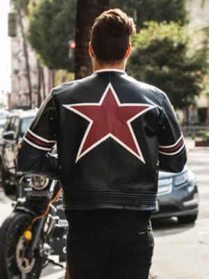 Vanson Star Motorcycle Leather Jacket