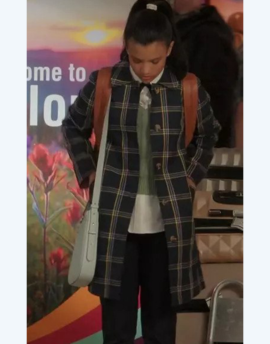 My Life With The Walter Boys 2023 Nikki Rodriguez Plaid Coat