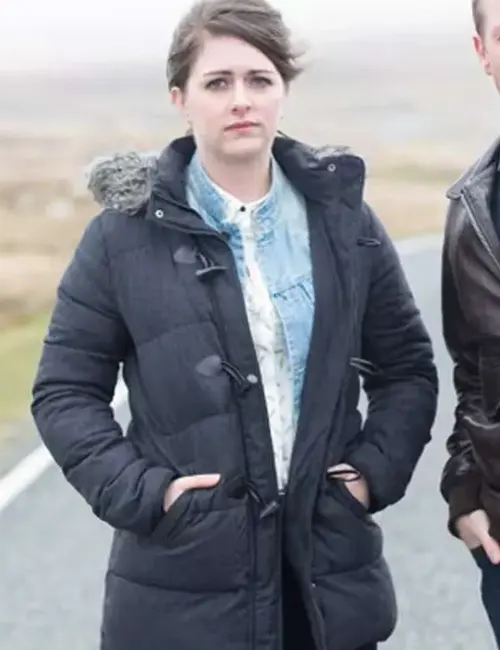 Ds Alison Mcintosh Shetland S03 Black Shearling Jacket