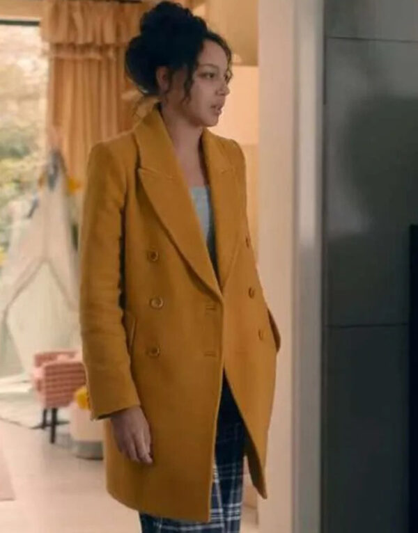 Fool Me Once 2024 Adelle Leonce Yellow Coat