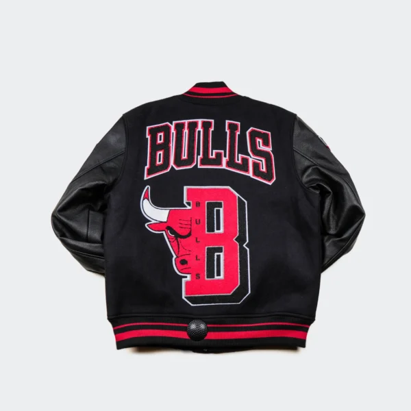Men’s Pro Standard Chicago Bulls Mash Up Black Varsity Jacket 2024