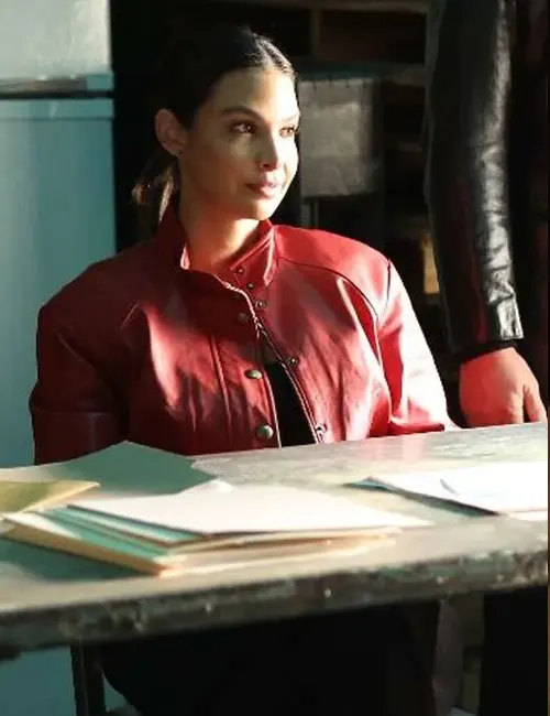 daphne finch the company you keep s01 red leather jacket