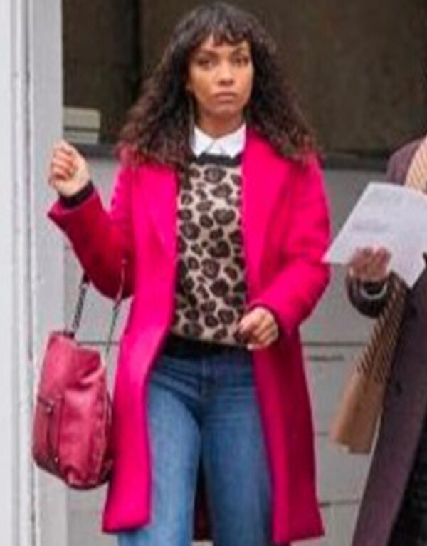 Crimetime Freefall Lyndie Greenwood Pink Coat