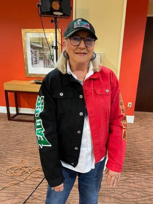Donna Kelce Super Bowl Eagles And Chiefs Jacket