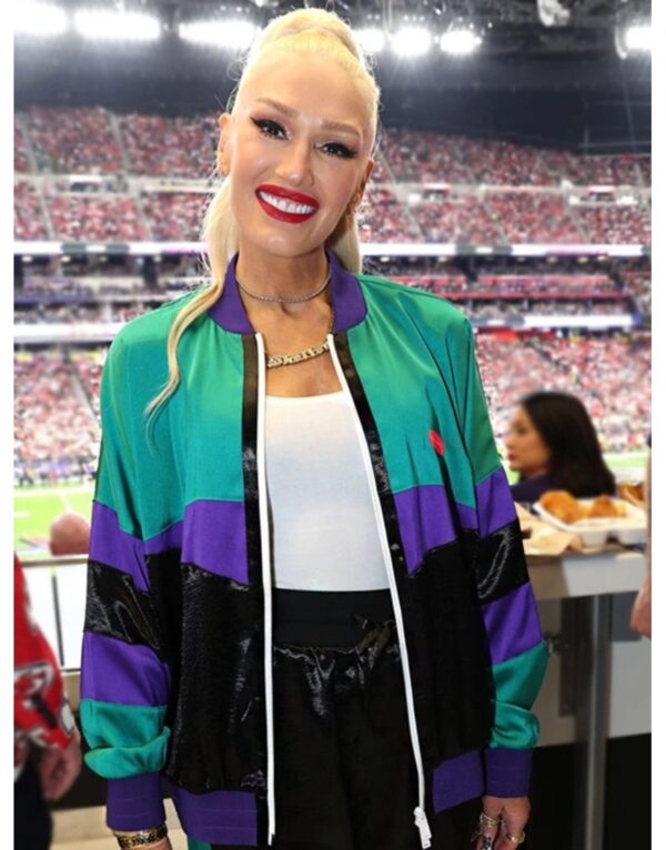 Gwen Stefani Dsquared2 Colourblock Bomber Jacket