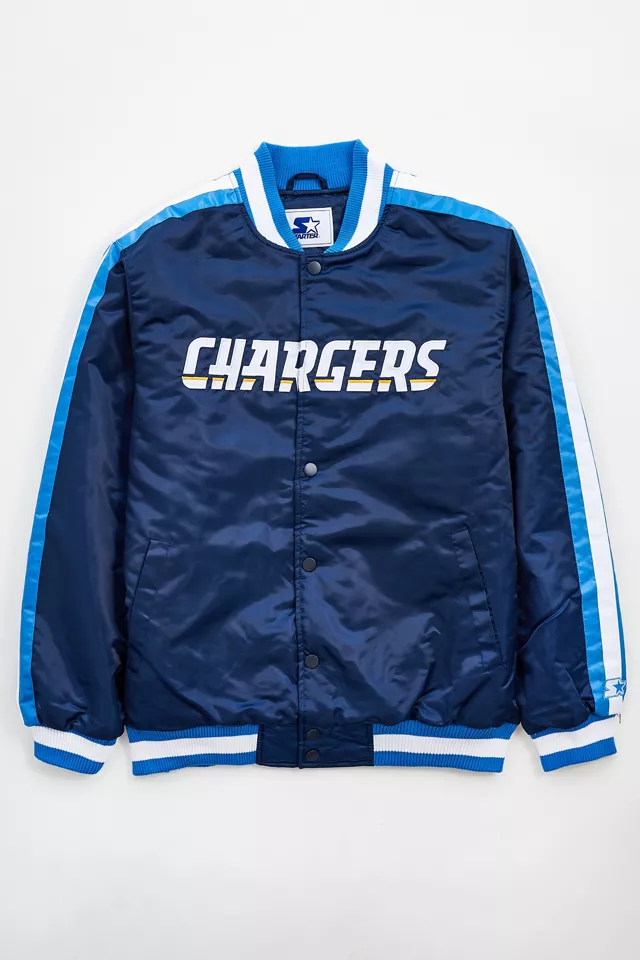 Los Angeles Chargers Striped Navy Varsity Jacket