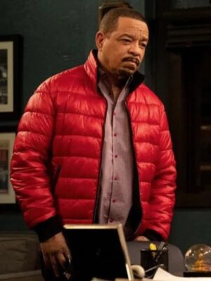 Odafin Tutuola Law And Order Svu Red Puffer Jacket