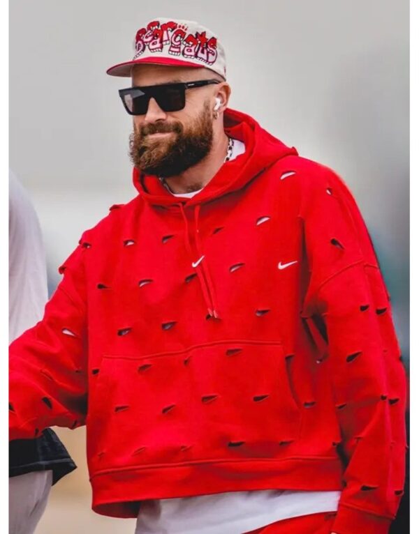 Travis Kelce Super Bowl Lviii Red Hoodie