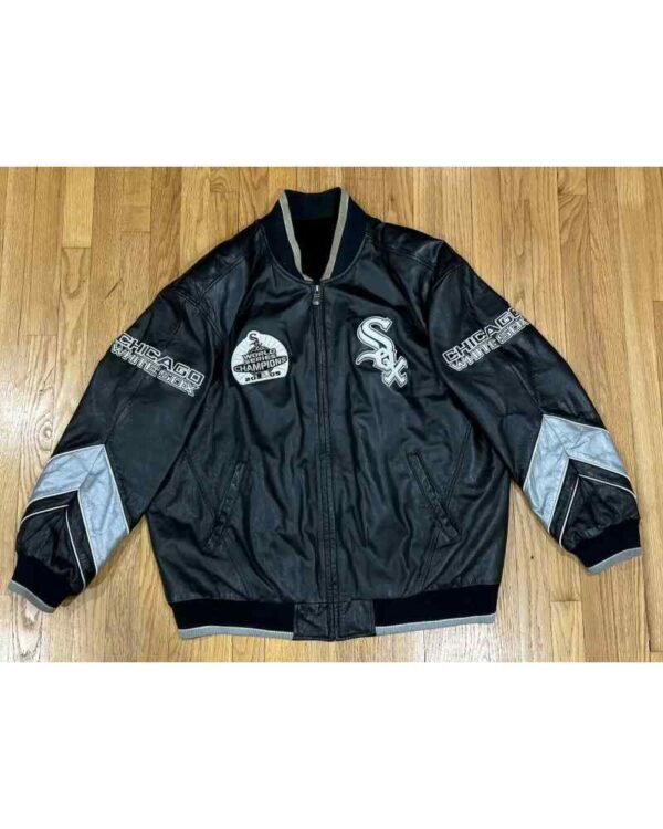 World Series Champions White Sox Leather Jacket