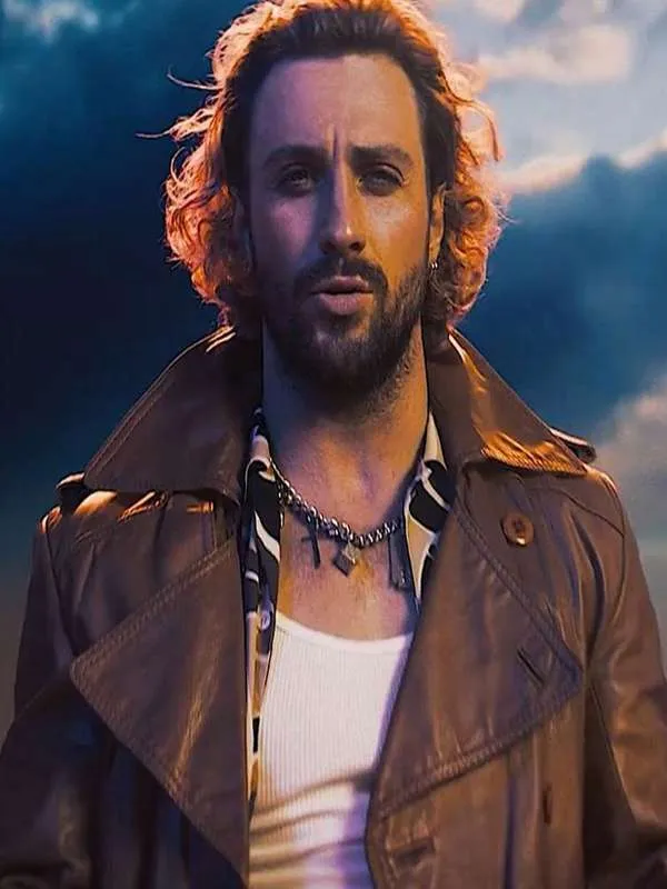 Aaron Taylor-Johnson The Fall Guy 2024 Leather Coat