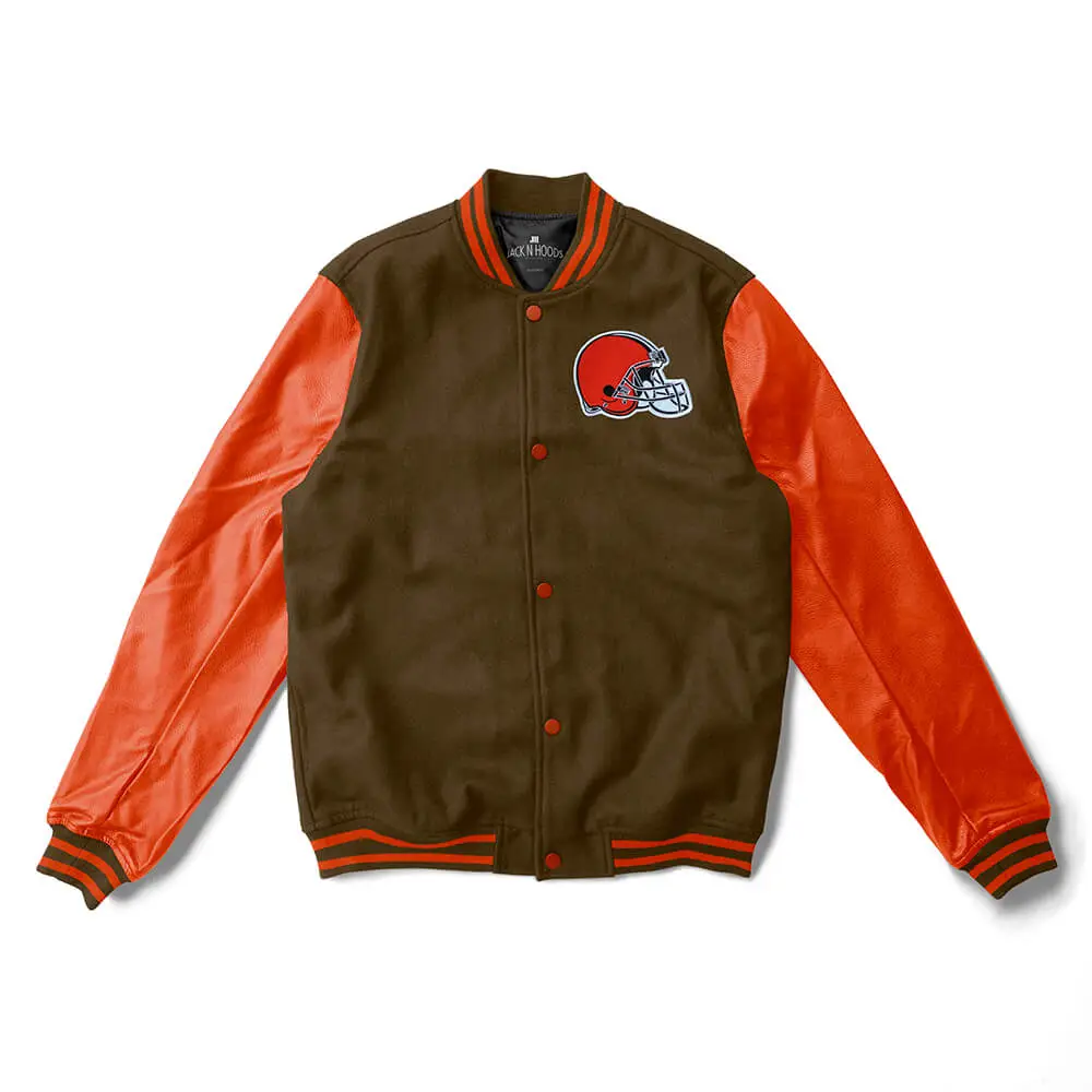 Cleveland Browns Starter Brown Orange Varsity Jacket