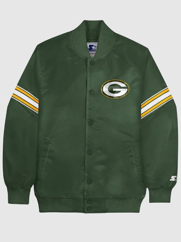 Green Bay Packers Varsity Satin Jacket