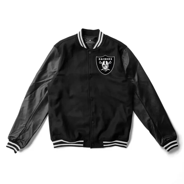 Las Vegas Raiders Black Varsity Jacket