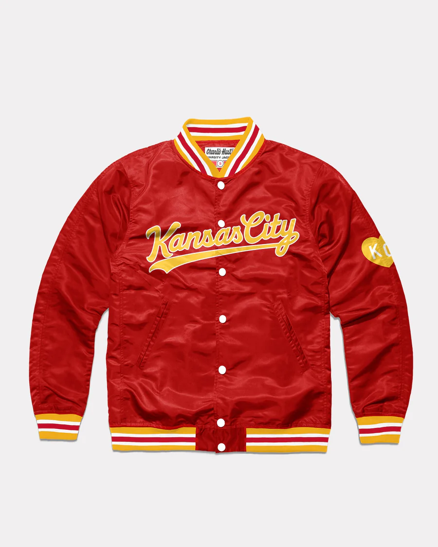 Red & Gold Kansas City Varsity Jacket