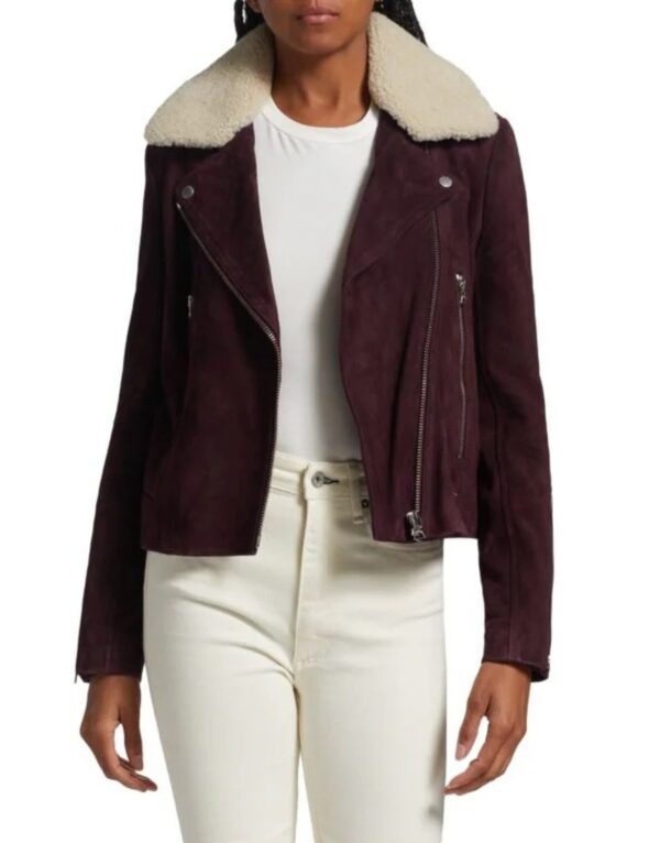 The Girls On The BusCarla Gugino Suede Jacket