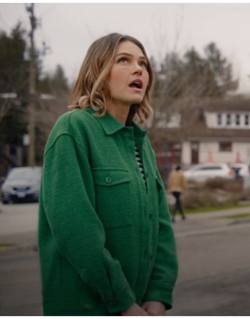 An Easter Bloom 2024 Aimee Teegarden Green Jacket