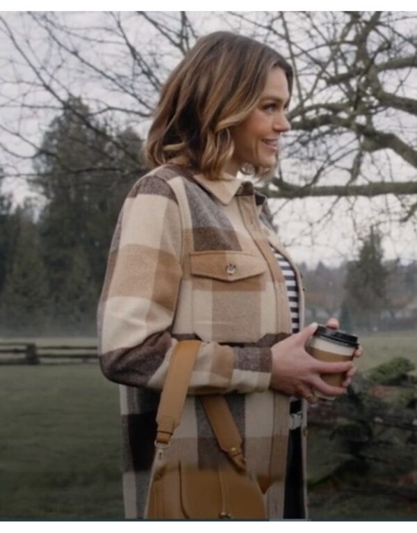 An Easter Bloom Aimee Teegarden Plaid Coat