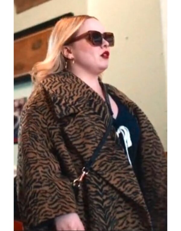 Big Mood Nicola Coughlan Tiger Stripe Coat 2024