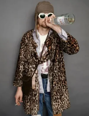 Buy Kurt Cobain 90’s Leopard Print Coat