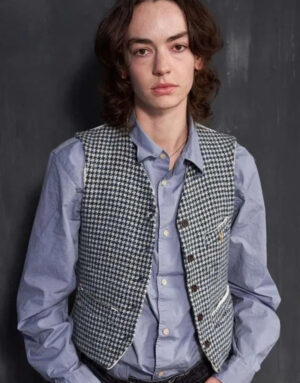 I Saw The Tv Glow 2024 Brigette Lundy-paine Houndstooth Vest