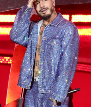 J Balvin Coachella Blue Jacket