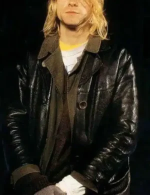 Kurt Cobain Men Black Coat