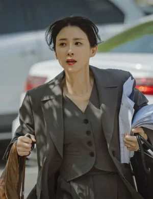 Lee Bo-young Queen Of Tears 2024 Grey Blazer