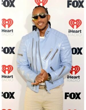 Ludacris Iheartradio Blue Leather Jacket