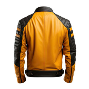 Men’s Sheepskin Café Racer Leather Biker Jacket 2024